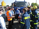 THW'ler bei der Abnahme des Feuerwehrleistungsabzeichens (Foto: THW Montabaur)