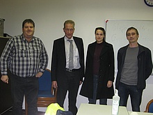 Michael Piroth, Gerd Schlosser, Anja Baerwindt und Oliver Rietz (v.l.n.r.) (Foto: THW Montabaur)