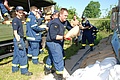 Sandsackverbau (Foto: THW)