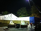 Aufbau der Zelte (Foto: THW Montabaur)