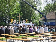 Sternprozession mit Gottesdienst beim THW (Foto: THW Montabaur)