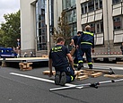 Aufbau für Tag der Deutschen Einheit (Foto: THW Montabaur)