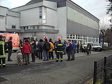 Einteilung der Suchmannschaften am Gerätehaus Nauort (Foto: THW Montabaur)