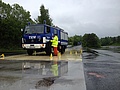 LKW-Fahrsicherheitstraining in Graftschaft (Foto: THW Montabaur)