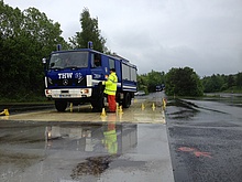 LKW-Fahrsicherheitstraining in Graftschaft (Foto: THW Montabaur)