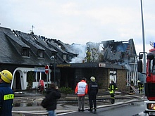 Brand in Autobahnraststätte Heiligenroth (Foto: THW Montabaur)