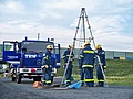 Dreibock aus Einsatzgerüstsystem für den Abstieg (Foto: THW Montabaur)